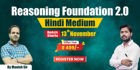 Reasoning Foundation 2.0 Batch by Manish Sir